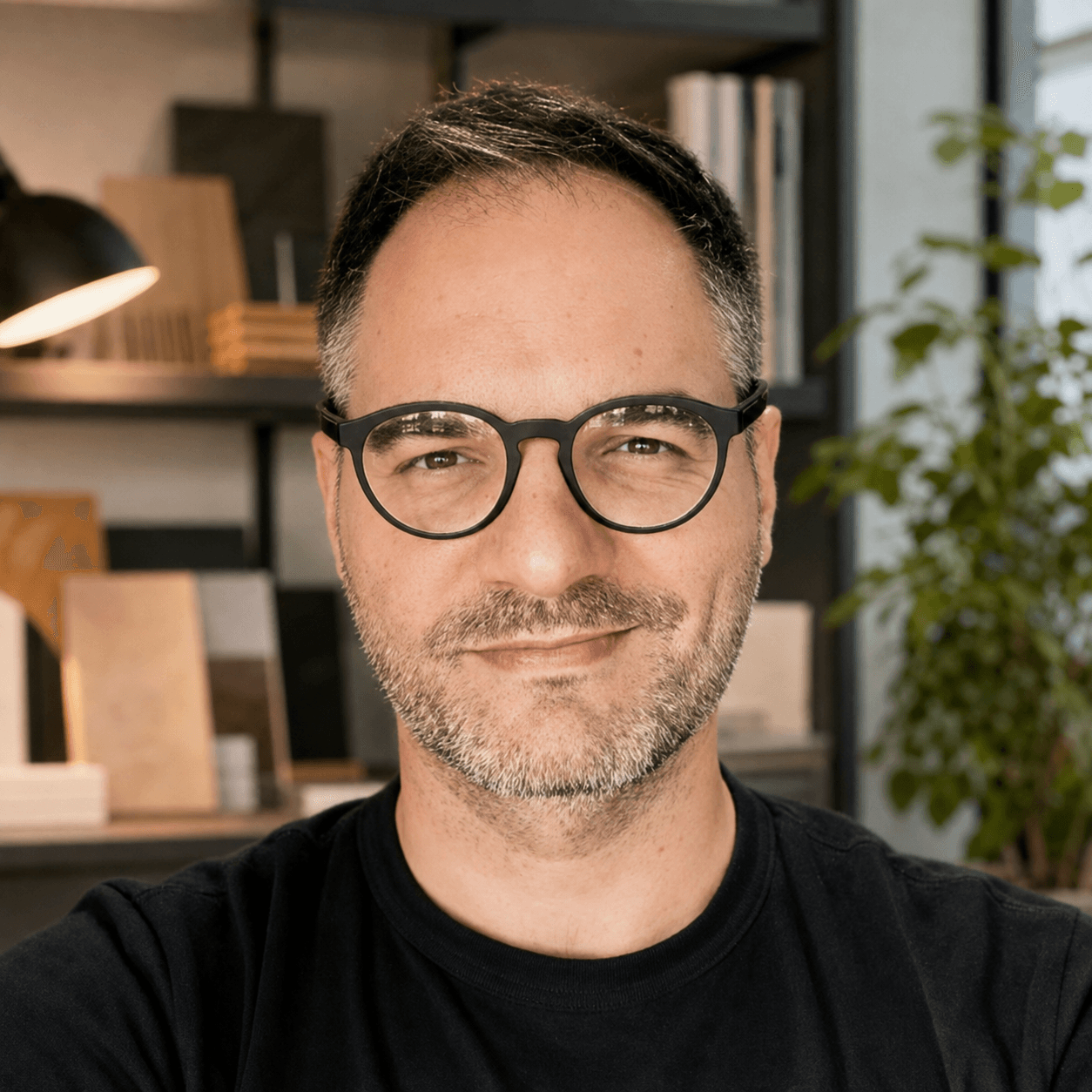 Il dr. Luca Borro nel suo studio